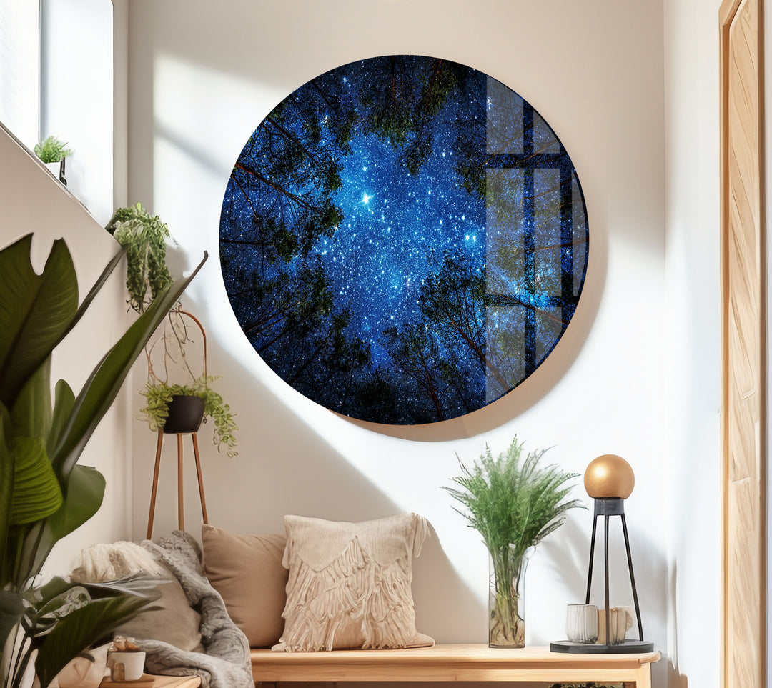 Night Sky Glass Wall Art, glass photo prints, glass picture prints