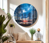 Lake View Tempered Glass Wall Art