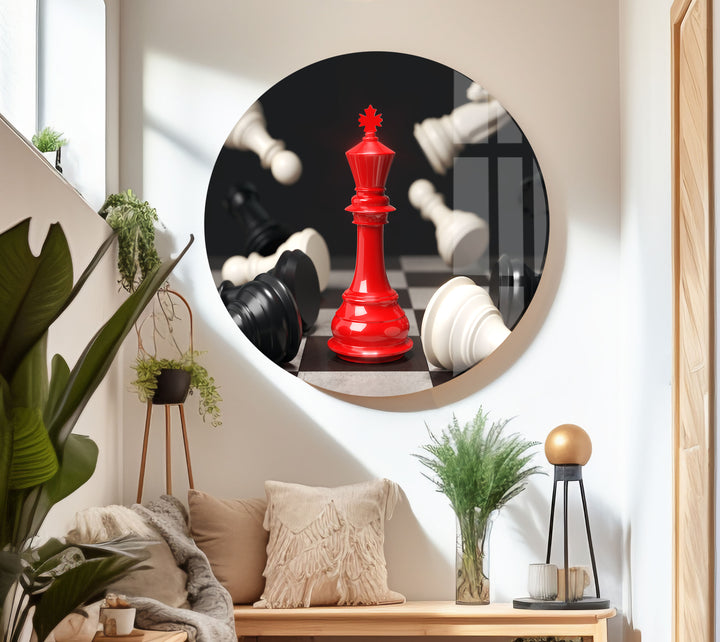 Game of Chess Tempered Glass Wall Art - MyPhotoStation