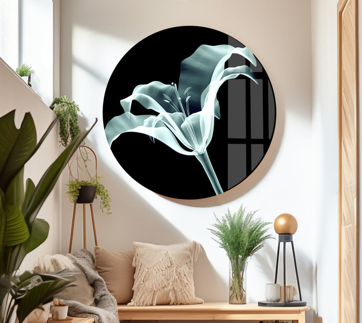 Xray Flowers Glass Wall Art, glass photo prints, glass picture prints