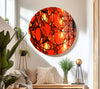 Red Stained Tempered Glass Wall Art