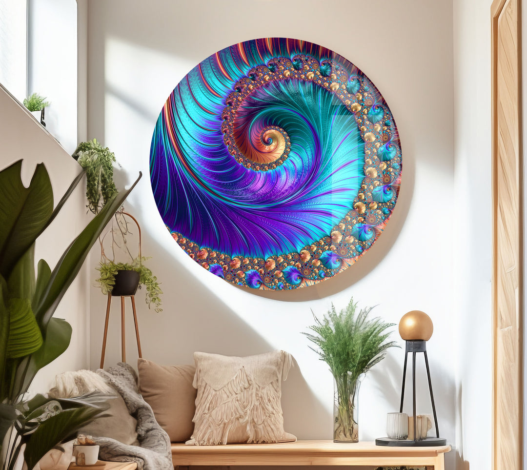 Abstract Tempered Glass Wall Art - MyPhotoStation