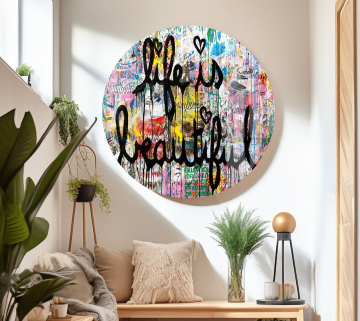 Graffiti Tempered Glass Wall Art - MyPhotoStation