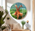 Giraffe Tempered Glass Wall Art - MyPhotoStation