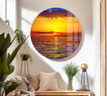 Sunset View Tempered Glass Wall Art