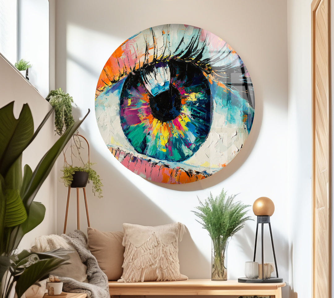 Orange Eye Glass Wall Art