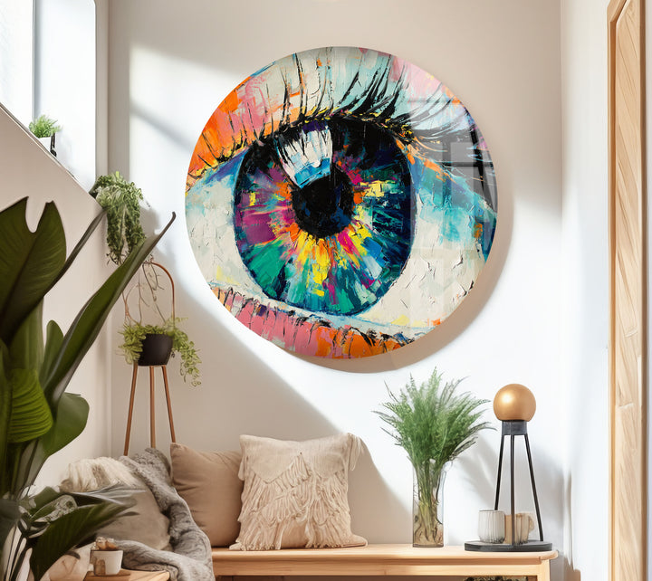 Orange Eye Glass Wall Art