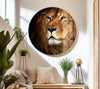 Wild Life Lion Tempered Glass Wall Art - MyPhotoStation