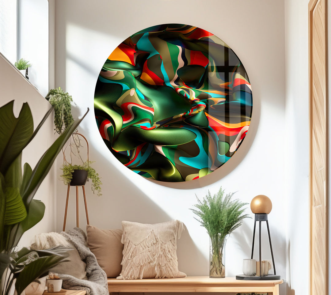 Exploration of Patterns Abstract Tempered Glass Wall Art