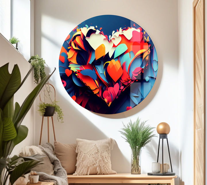 Heart Tempered Glass Wall Art - MyPhotoStation