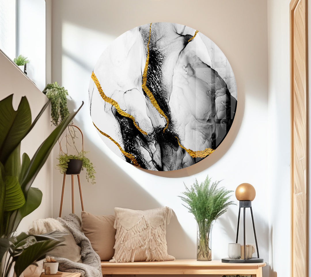 Marble Black Abstract Glass Wall Art art glass wall art, glass wall art pictures