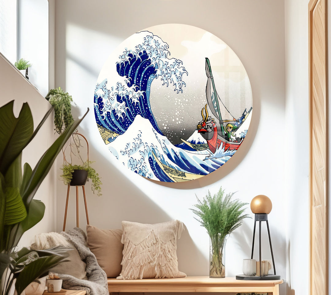 Wave Kanagawa Cool Art Pieces & Glass Art Prints