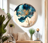 Blue Marble Flower Glass Wall Art, art glass wall art, glass wall art pictures