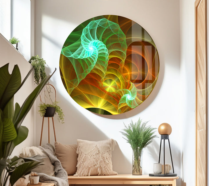 Decorative Colorful Abstract Glass Wall Art glass pictures for Wall, glass prints wall art
