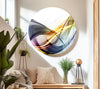 Round Abstract Tempered Glass Wall Art - We have many types of custom glass pictures and big glass photo prints that you can choose from. You can print photos on glass to make it more unique. Our custom choices make sure that your wall art is truly one of a kind, whether it's abstract glass art, blue glass wall art, or flowers painted on glass. You can get big toughened glass wall art to make a statement, or you can get small suncatchers for your windows to make any room look nicer.