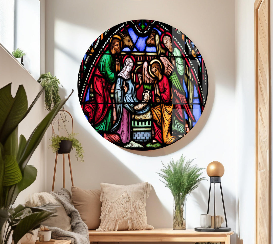 Christ Window Glass Wall Pictures Art