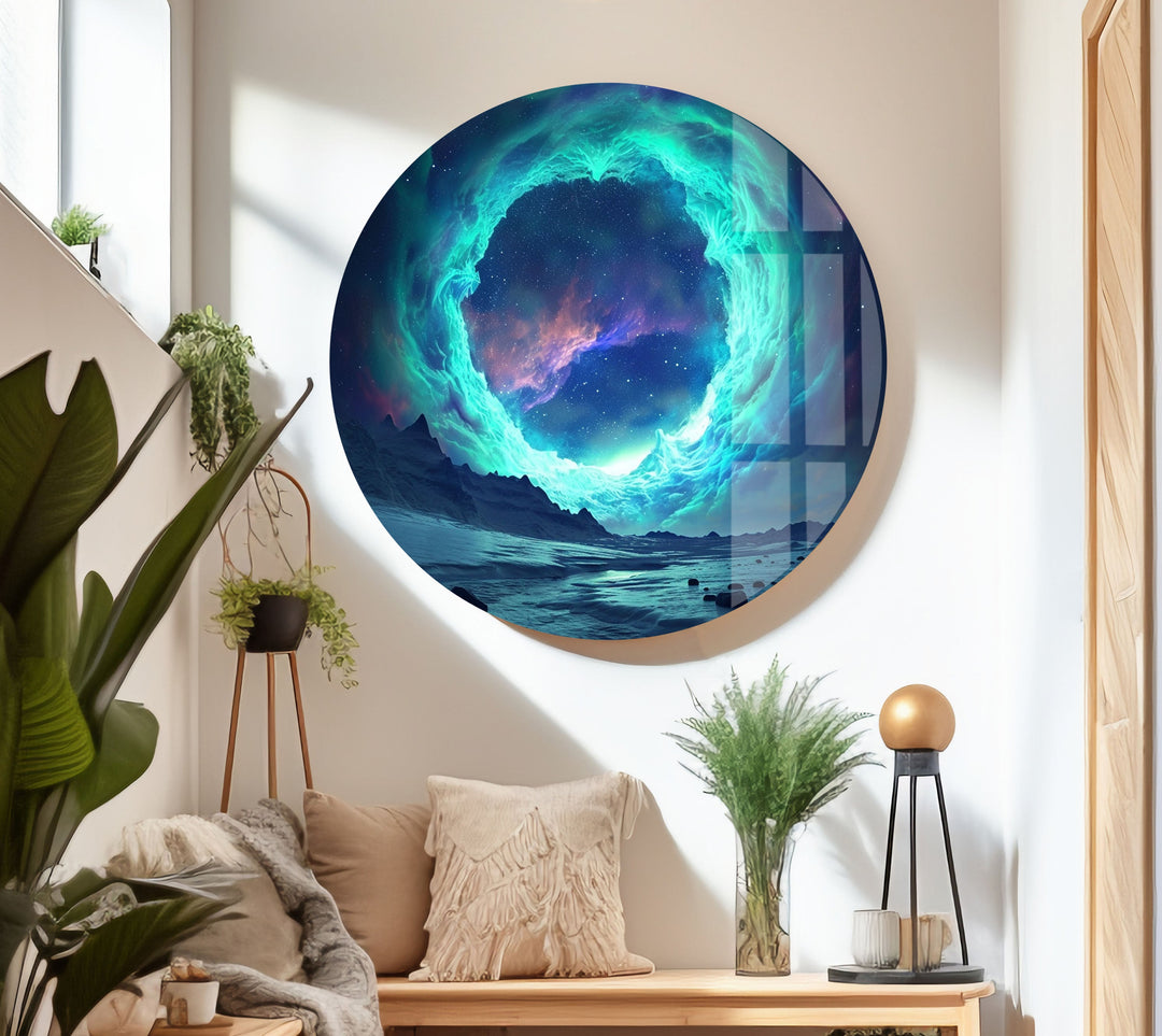 A Giant Portal In Space Glass Wall Art glass photo prints, glass picture prints
