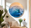 Wavy Sea Tempered Glass Wall Art