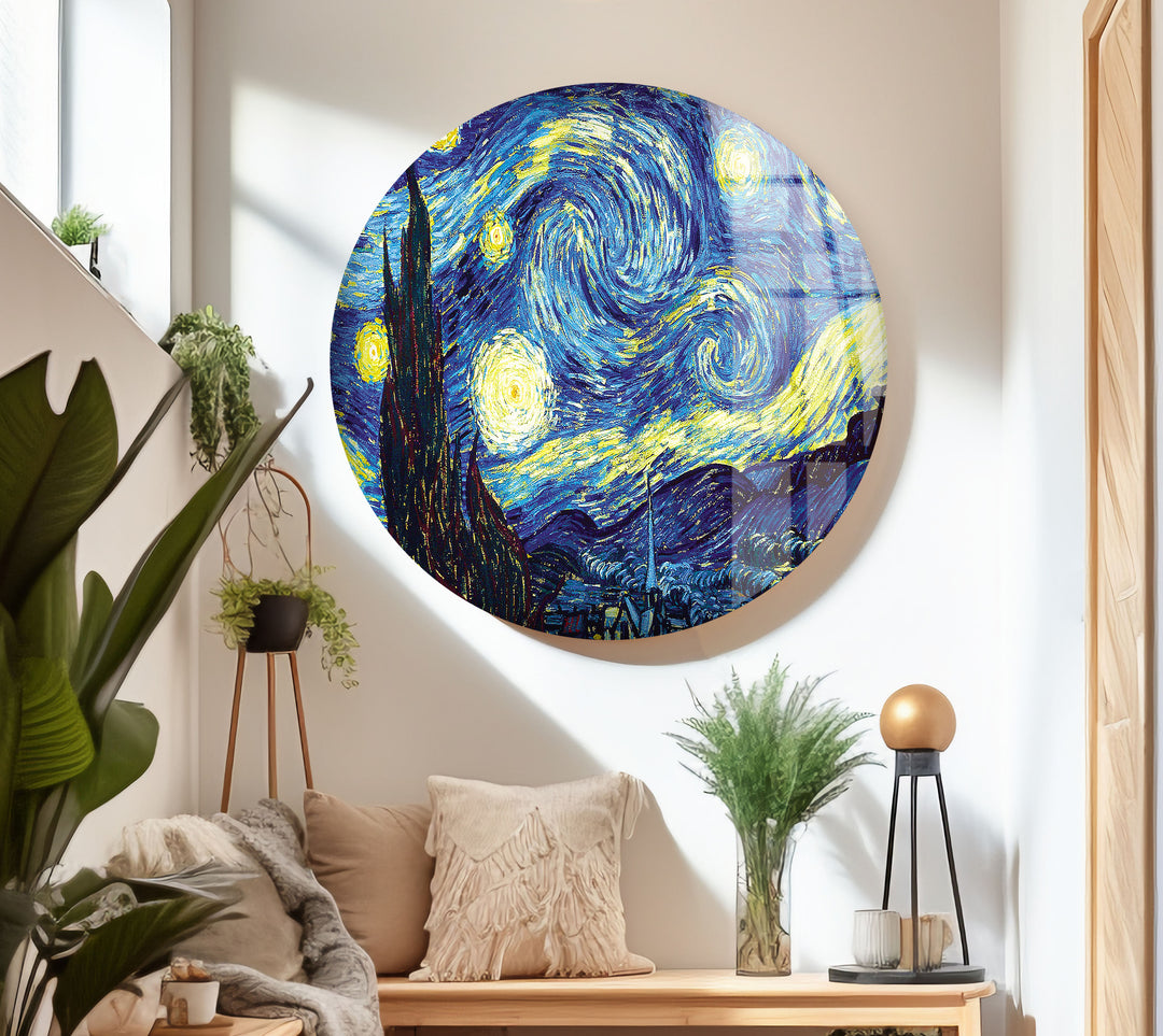 Starry Night Vincent Van Gogh Glass Wall Art & Decor Ideas