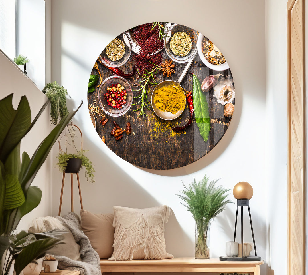 Special Spice Mix Glass Wall Art, custom glass photo prints, large glass prints