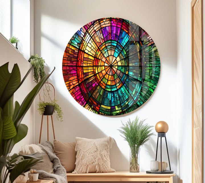 Rainbow Stained Glass Wall Art art glass wall art, glass wall art pictures