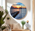 Sea View Tempered Glass Wall Art