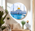 Nur Astana Mosque Islamic Glass Print Wall Art Pieces