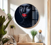 Red Lips Glass Wall Art & Cool Home Decor
