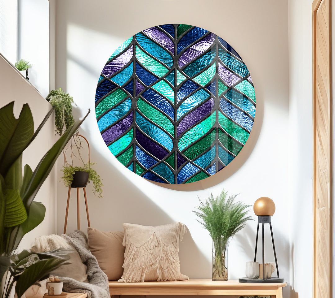 Large Glass Artwork for Living Rooms