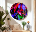 Colorful Flowers Tempered Glass Wall Art