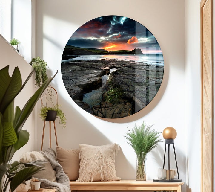 Kimmeridge Bay Glass Wall Art glass photo prints, glass picture prints