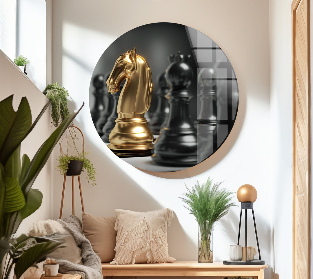 Game of Chess Tempered Glass Wall Art - MyPhotoStation