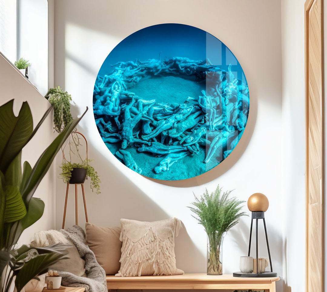 Molinere Underwater Sculpture Park Tempered Glass Wall Art - MyPhotoStation