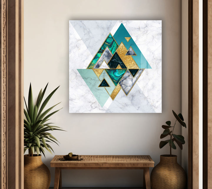 Abstract White Geometric Glass Wall Art art glass wall art, glass wall art pictures