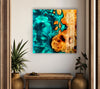 Green Epoxy Resin Wood Glass Wall Art