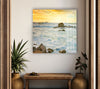 Sea Waves Tempered Glass Wall Art