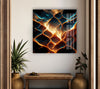 Abstract Fire Glass Wall Art , picture on glass wall art, photos printed on glass