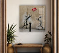 Banksy No Ball Games Tempered Glass Wall Art - MyPhotoStation - Artdesigna Glass Printing Wall Arts - Banksy paintings for sale