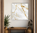golden abstract Glass Print Wall Art & Cool Artwork