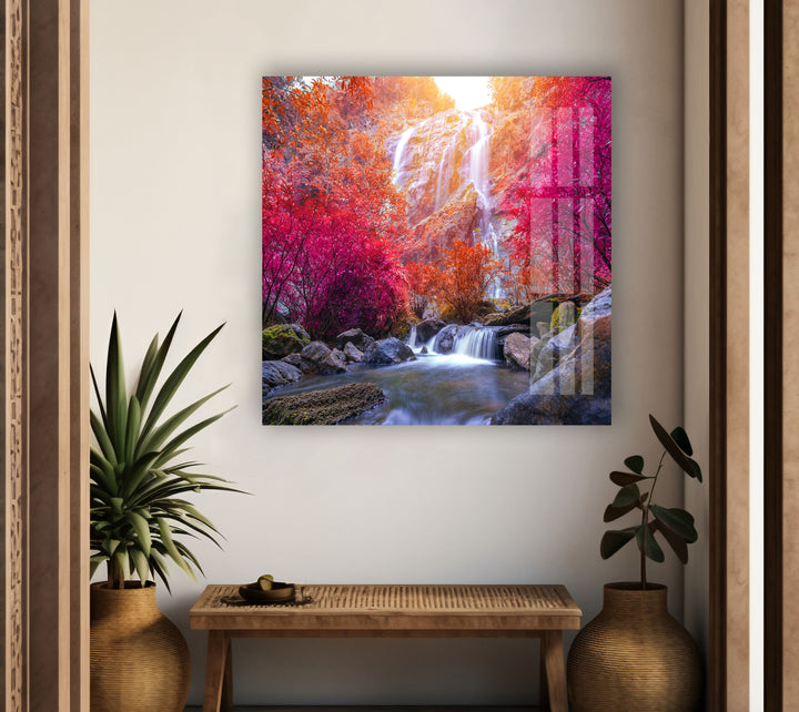 Khlong Lan Glass Wall Art picture on glass wall art, photos printed on glass