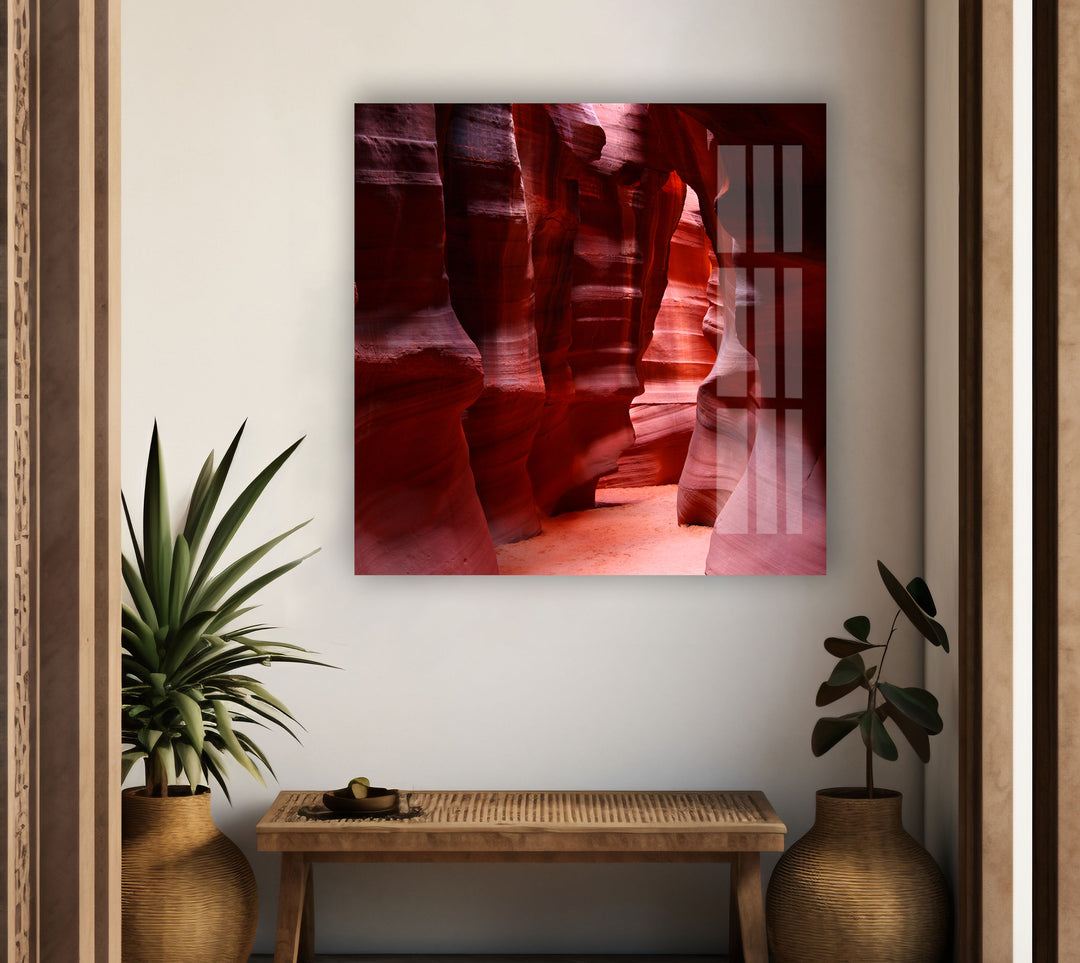 Antelope Canyon Glass Wall Art custom glass pictures, glass art prints