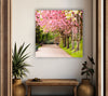 Spring Trees Landscape Glass Wall Art picture on glass wall art, photos printed on glass