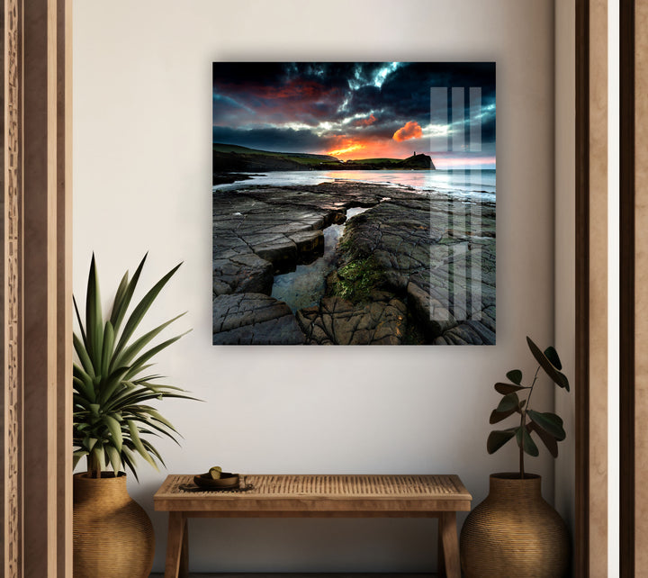 Kimmeridge Bay Glass Wall Art Glass Printing Wall Art, Print photos on glass