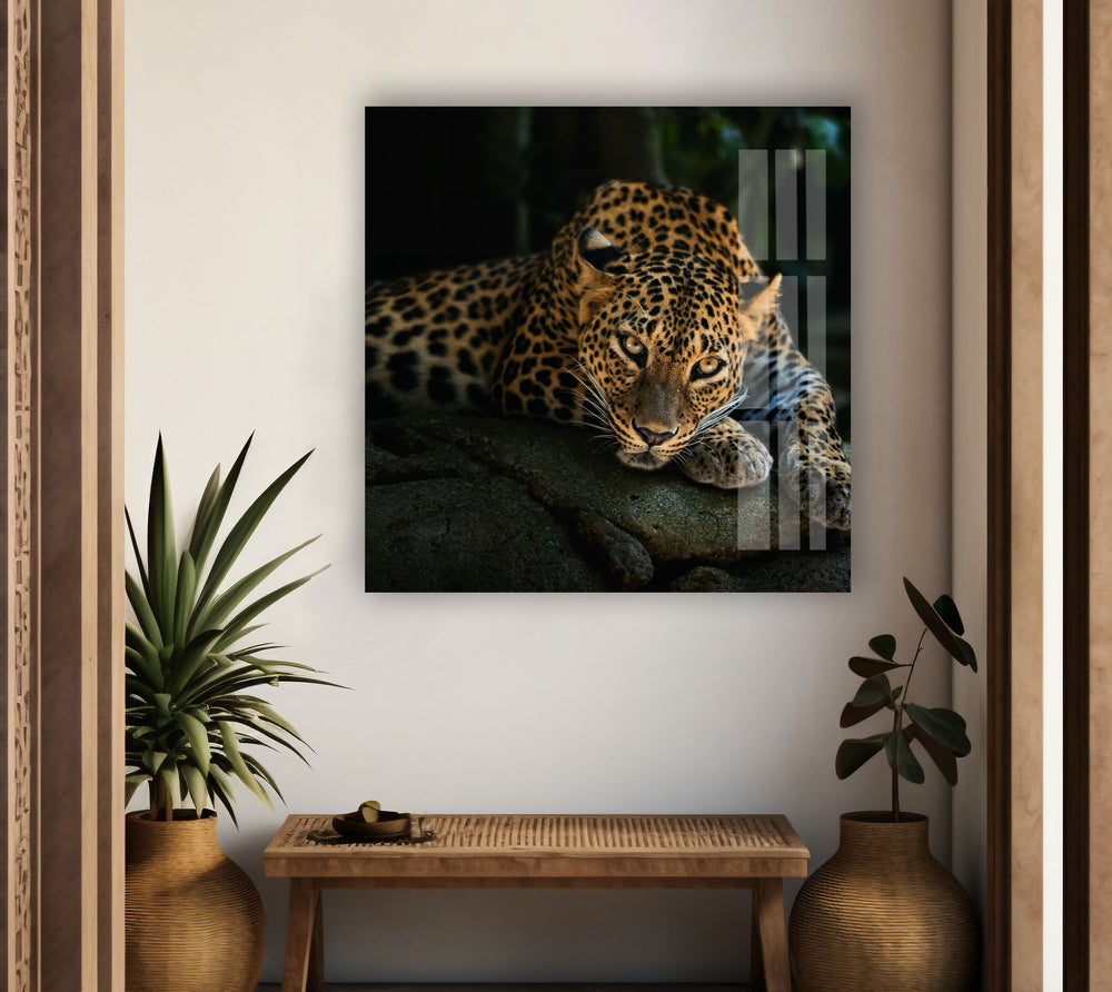 Fierce Leopard Glass Wall Art art glass wall art, glass wall art pictures