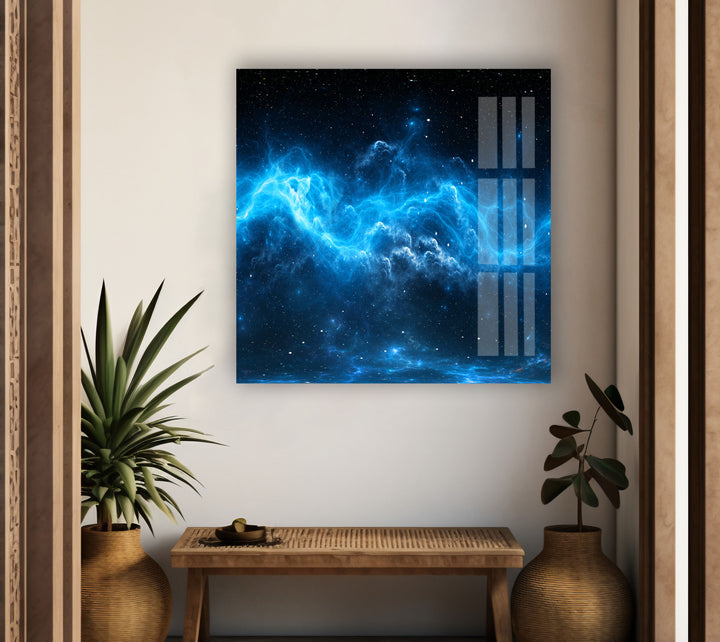 Nebula Star and Space tempered Glass Wall Art