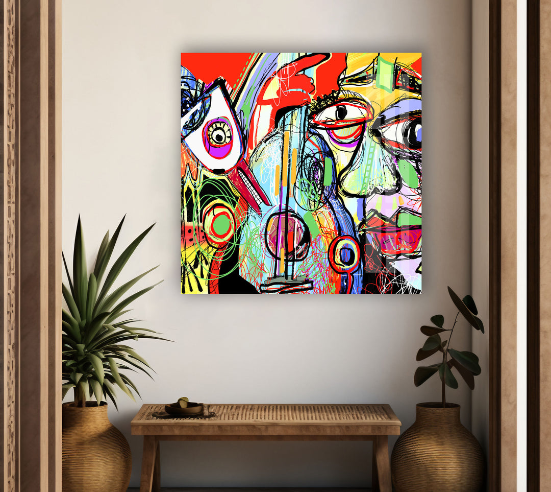 Picasso Art Glass Wall Artwork | Custom Wall Decor