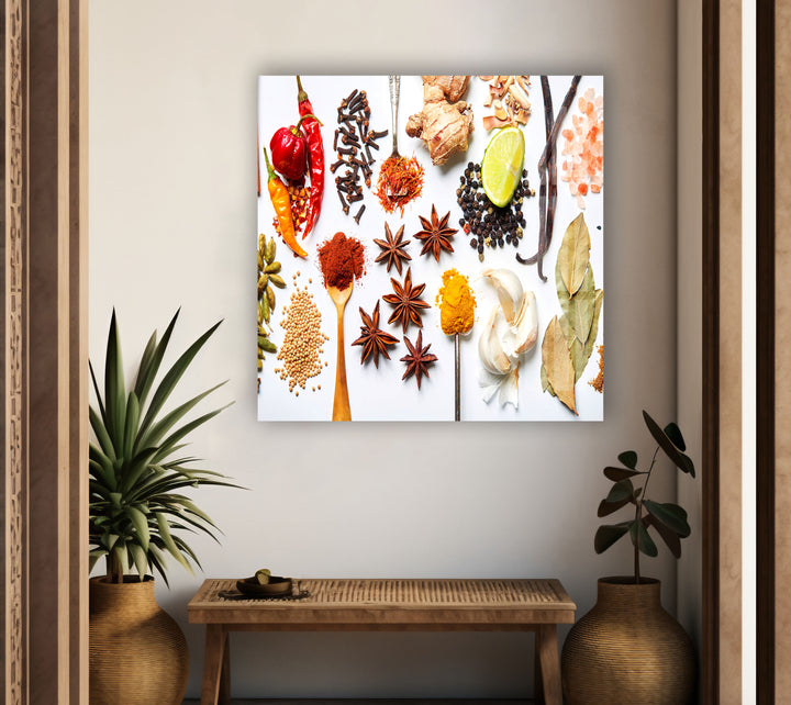 Spices Mİx Glass Wall Art, art glass wall art, glass wall art pictures