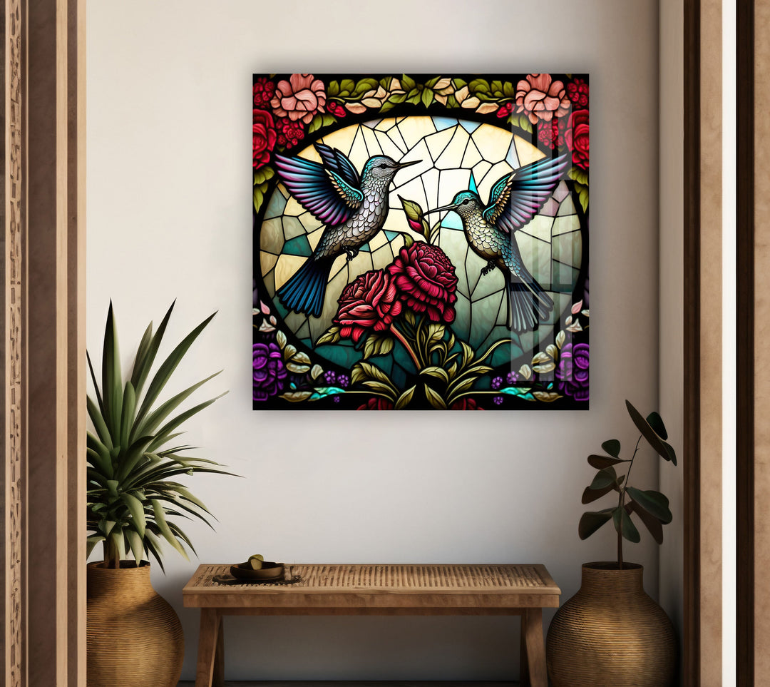 Hummingbird Glass Wall Art Glass Printing Wall Art, Print photos on glass