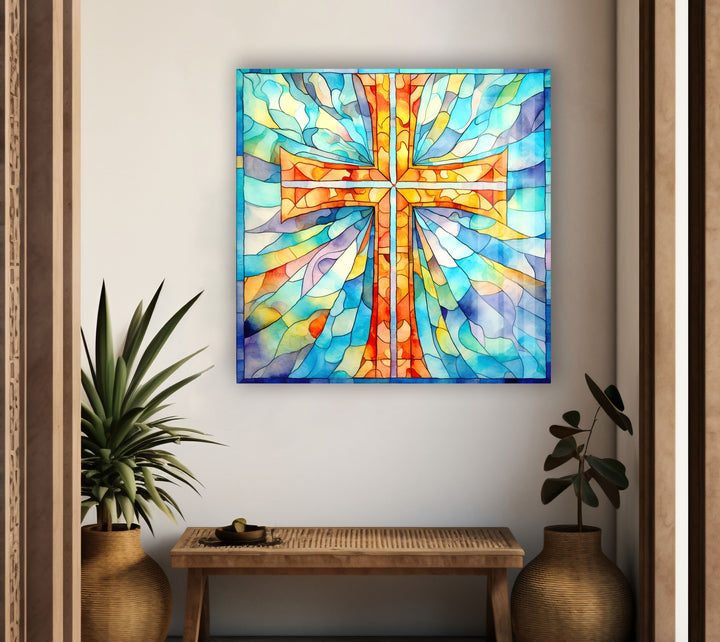 Heavenly Light Holy Glass Wall Decor for Homes