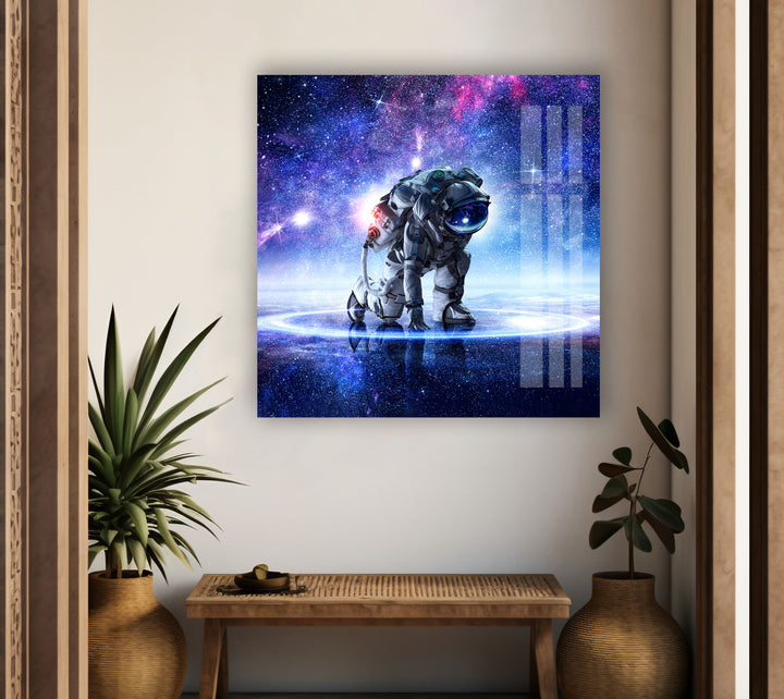 Cosmic Explorer Glass Wall Art, glass pictures for Wall, glass prints wall art